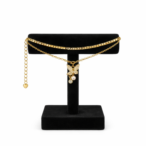 خلخال باترفلاي بيرل الذهبي