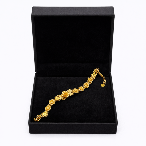 سوار ورد ذهبي فاخر بتصميم كلاسيكي