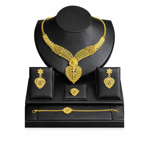 طقم الورقة الملكي الذهبي