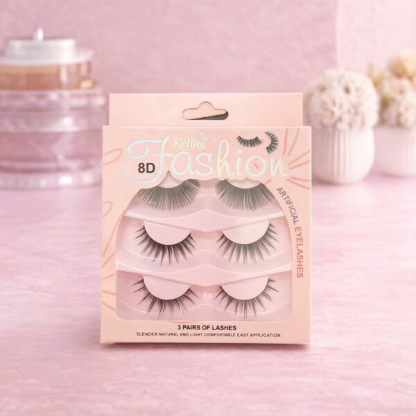 رموش كيليـني 8D فاشن – 3 أزواج كثافة طبيعية