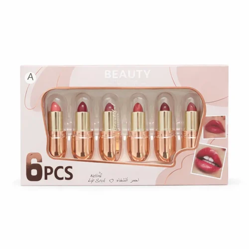 مجموعة أحمر شفاه من 6 قطع